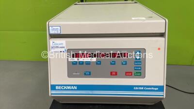 Beckman GS-15R Centrifuge (Powers Up - Skate Not Included) *S/N GYD96E22*