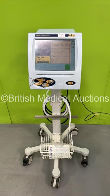 SLE5000 Infant Ventilator HFO TTV Plus Model E Software Version 5.0 on Stand with Hoses (Powers Up) * Mfd 2007 *