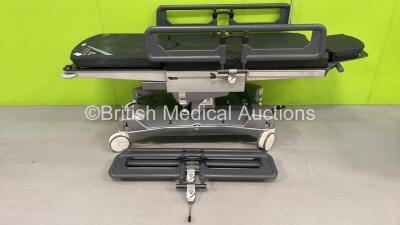 Anetic Aid QA4 Surgery Trolley with Mattress and 4 x Side Rails (Unable to Power Test Due to No Controller)