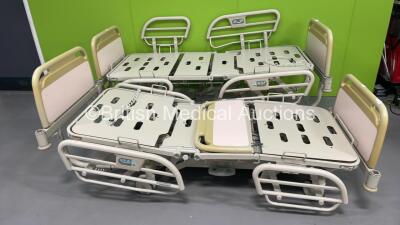 2 x Hill-Rom Electric Hospital Beds (2 x Power Up, 1 x No Movement) *S/N HRP0065928 / HRP0066022*