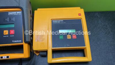 Job lot Including 1 x Physio Control Lifepak 500 Automated External Defibrillator in Carry Case (Untested Due to No Battery) and 1 x Lifepak 500T AED Training System in Carry Case - 3