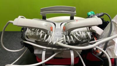 Philips Heartstart MRx Defibrillator with External Hard Paddles (No Power) Including Pacer, ECG, SpO2, NIBP and Printer Options with Philips M3539A Module, Philips M3538A Battery, Philips M3725A Test Load, 3 Lead ECG Lead, Paddle Lead and BP Cuff - 6