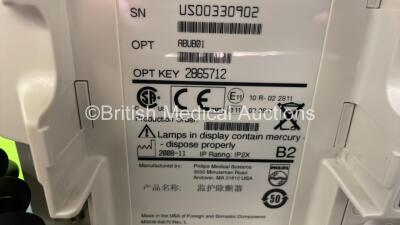 Philips Heartstart MRx Defibrillator with External Hard Paddles (Powers Up Temporarily Then Shuts Down) Including Pacer, ECG and Printer Options with Philips M3539A Module, Philips M3538A Battery, Philips M3725A Test Load, 3 Lead ECG Lead, Paddle Lead and - 11