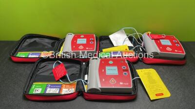 3 x Laerdal AED Trainer 2 Defibrillators in Carry Cases *SN NA*