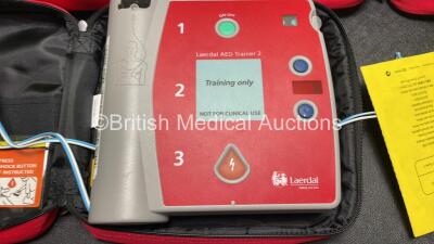 3 x Laerdal AED Trainer 2 Defibrillators in Carry Cases *SN NA* - 3