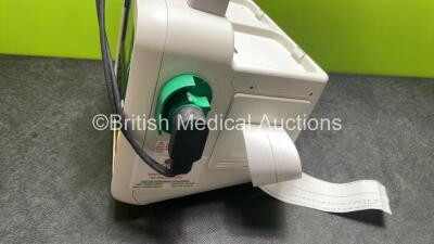 Philips Efficia DFM100 Defibrillator *Mfd 2019* with ECG and Printer Options, 1 x Battery, 1 x Paddle Lead and 1 x 3 Lead ECG Lead (Powers Up) *SN CN32633706* - 5