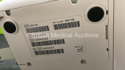 Philips Efficia DFM100 Defibrillator *Mfd 2019* with ECG and Printer Options, 1 x Battery, 1 x Paddle Lead and 1 x 3 Lead ECG Lead (Powers Up) *SN CN32633706* - 7