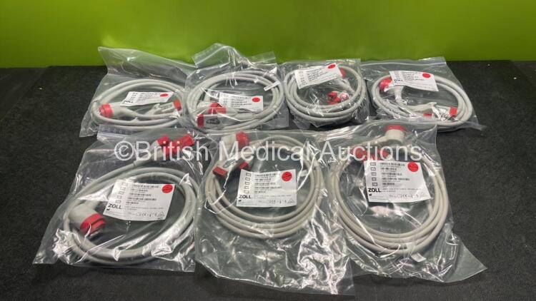 7 x Zoll Ref 8009-0749 R Series One-Step Cables