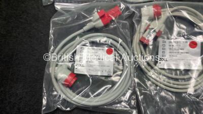 7 x Zoll Ref 8009-0749 R Series One-Step Cables - 3