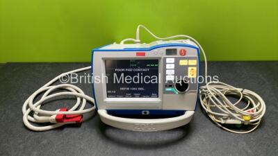 Zoll R Series Plus Defibrillator / Monitor (Powers Up) Including Pacer, ECG and Printer Options with 1 x Battery, 1 x Paddle Lead, 1 x ECG Lead and Cable Management System *AF08L006399*