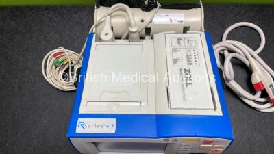 Zoll R Series ALS Defibrillator / Monitor (Powers Up) Including Pacer, ECG and Printer Options with 1 x Battery, 1 x Paddle Lead, 1 x ECG Lead and Cable Management System *AF08B003582* - 6