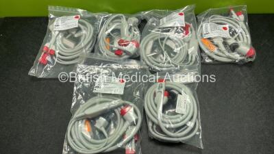 6 x Zoll One-Step Pacing Cables - 2