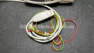 Philips Heartstart MRx Defibrillator / Monitor Including ECG, and Printer Options (Powers Up) with 1 x 3 Lead ECG Lead, 1 x Paddle Lead and 1 x Philips M3539A Module - 4