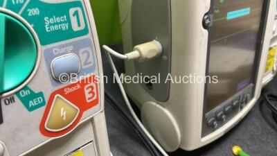 Job Lot Including 1 x Philips Heartstart MRx Defibrillator / Monitor Including Pacer, ECG and Printer Options 1 x Philips Heartstart MRx Defibrillator / Monitor Including ECG and Printer Options with 1 x M3725A Test Load, 2 x Paddle Leads, 2 x Philips M35 - 5