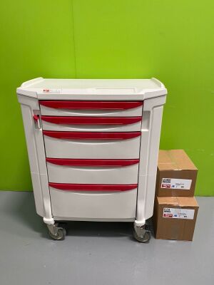 Metro Flexline Antimicrobial Drawer Cart/Crash Trolley (Unused in Box - Stock Photo)