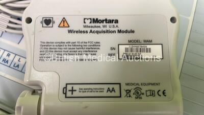 Mortara ELI 250c ECG Machine on Stand with 10 Lead ECG Leads (Powers Up) - 3