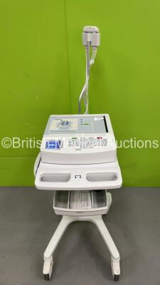 Mortara ELI 250c ECG Machine on Stand with 10 Lead ECG Leads (Powers Up)