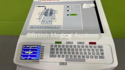 Mortara ELI 250c ECG Machine on Stand with 10 Lead ECG Leads (Powers Up) - 2