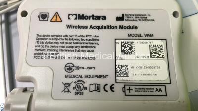 Mortara ELI 250c ECG Machine on Stand with 10 Lead ECG Leads (Powers Up) - 4