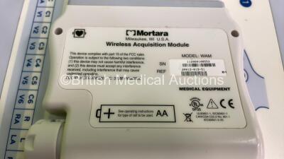 Mortara ELI 250c ECG Machine on Stand with 10 Lead ECG Leads (Powers Up) - 4