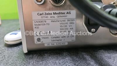 Carl Zeiss VisuLAS 690s Unit (Powers Up with Key) with Carl Zeiss Model 1093-742 Lazer Aperture, Carl Zeiss Foot Switch and Accessories In Carry Case - 6