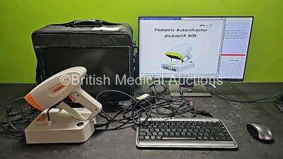 PlusOptix S09 Vision Screener (Powers Up) with 1 x Monitor (Damaged), 1 x Keyboard and Mouse and 1 x Power Supply *Stock Monitor Used For Testing - Stock Monitor Not Included* *SN 0901S-01B-08112064*