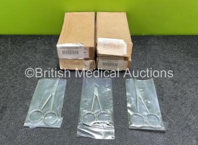 Approximately 48 x Dissecting Scissors Open Shanks Straight (114.3mm) *Like New* **Stock Photo**