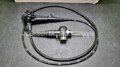 Olympus GIF-XQ240 Video Gastroscope in Case - Engineer's Report : Optical System - No Fault Found, Angulation - Bending Section Strained, Insertion Tube - No Fault Found, Light Transmission - No Fault Found, Channels - No Fault Found, Leak Check - No Faul - 2