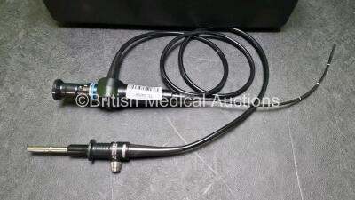 Olympus ENF-P4 Pharyngoscope - Engineers Report : Optical System 2 Broken Fibers , Angulation - No Fault Found, Insertion Tube - No Fault Found , Light Transmission - No Fault Found, Channels - No Fault Found, *SN 011373* - 2