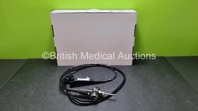 Olympus GIF-H260 Video Gastroscope in Case - Engineer's Report : Optical System - No Fault Found, Angulation - No Fault Found, Insertion Tube - No Fault Found, Light Transmission - No Fault Found, Channels - No Fault Found, Leak Check - No Fault Found *SN