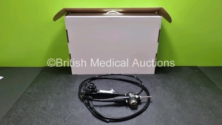 Olympus GIF-H260 Video Gastroscope in Case - Engineer's Report : Optical System - No Fault Found, Angulation - No Fault Found, Insertion Tube - Badly Kinked, Light Transmission - No Fault Found, Channels - No Fault Found, Leak Check - No Fault Found *SN 2