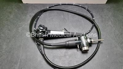 Olympus GIF-H260 Video Gastroscope in Case - Engineer's Report : Optical System - No Fault Found, Angulation - No Fault Found, Insertion Tube - Badly Kinked, Light Transmission - No Fault Found, Channels - No Fault Found, Leak Check - No Fault Found *SN 2 - 2