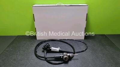 Olympus GIF-H260 Video Gastroscope in Case - Engineer's Report : Optical System - No Fault Found, Angulation - No Fault Found, Insertion Tube - No Fault Found, Light Transmission - No Fault Found, Channels - No Fault Found, Leak Check - No Fault Found *SN