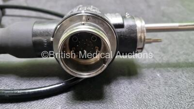 Olympus CYF-240 Video Cystoscope in Case - Engineer's Report : Optical System - No Fault Found, Angulation - No Fault Found, Insertion Tube - Minor Crush, Light Transmission - No Fault Found, Channels - No Fault Found, Leak Check - No Fault Found *SN 2000 - 5