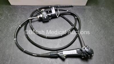 Olympus CF-Q260DL Video Colonoscope in Case - Engineer's Report : Optical System - Freeze Frame Inoperable , Angulation - Not Reaching Specification- To Be Adjusted, Insertion Tube - Wrinkled, Light Transmission - No Fault Found, Channels - No Fault Found - 2