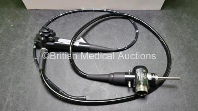 Olympus GIF-H260 Video Gastroscope in Case - Engineer's Report : Optical System - No Fault Found, Angulation - No Fault Found, Insertion Tube - No Fault Found, Light Transmission - No Fault Found, Channels - No Fault Found, Leak Check - No Fault Found *SN - 2