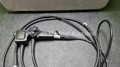 Olympus MH-908 Ultrasonic Probe In Case - Engineer's Report : Optical System - Unable to Check , Angulation - No Fault Found, Insertion Tube - No Fault Found, Light Transmission - No Fault Found, Channels - No Fault Found, Leak Check - No Fault Found *SN1 - 6