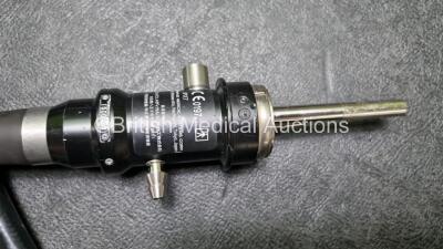 Olympus MH-908 Ultrasonic Probe In Case - Engineer's Report : Optical System - Unable to Check , Angulation - No Fault Found, Insertion Tube - No Fault Found, Light Transmission - No Fault Found, Channels - No Fault Found, Leak Check - No Fault Found *SN1 - 8