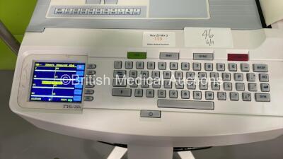 Mortara ELI 250c ECG Machine on Stand with ECG Lead (Powers Up) - 2