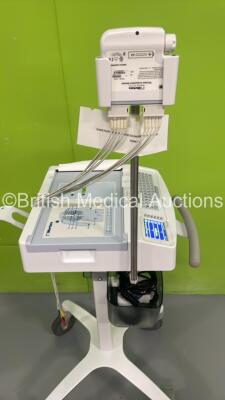 Mortara ELI 250c ECG Machine on Stand with ECG Lead (Powers Up) - 4