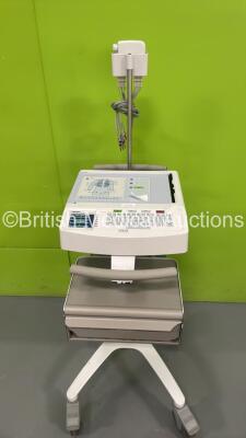 Mortara ELI 250c ECG Machine on Stand with ECG Lead (Powers Up)