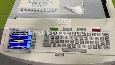 Mortara ELI 250c ECG Machine on Stand with ECG Lead (Powers Up) - 2