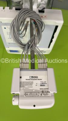 Mortara ELI 250c ECG Machine on Stand with ECG Lead (Powers Up) - 3