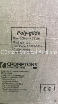 Large Quantity of Cromptons Poly-guide Flat Slide Sheets - 4