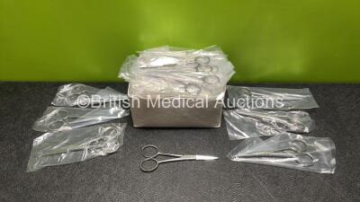 Approximately 60 x Dissecting Scissors Open Shanks Straight (114.3mm) *Like New* **Stock Photo**