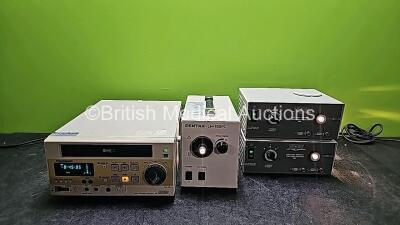 Job Lot Including 2 x Karl Storz 482 Cold Light Fountain Light Source Units, 1 x Panasonic AG-MD835E Video Cassette Recorder and 1 x Pentax LH-150PC Light Source