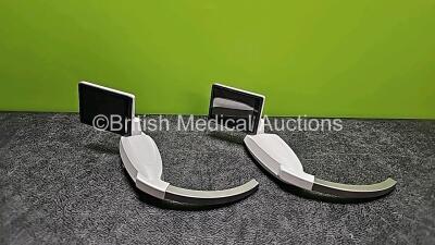 2 x Aircraft Medical McGrath Mac Portable Video Laryngoscopes with 1 x Battery (Untested Due to Possible Flat Battery) *SN 300705 / 300677*