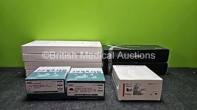 Job Lot Including 4 x Stryker Air All-Inside Meniscal Repair Devices Ref 4720, 1 x Stryker Orthopaedics Triathlon Tibial Bearing Insert -CR Size 8, 1 x Stryker Orthopaedics Tritanium Hemispherical Cluster Hole Shell 60mm, 2 x Boxes of Stryker CrossBlade X