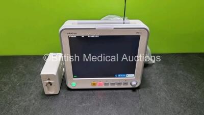 Mindray iPM 12 Patient Monitor (Powers Up) Including ECG, SpO2, IBP1, IBP2, NIBP, T1 and T2 Options with Mindray CO2 Module and Various Patient Monitoring Cables