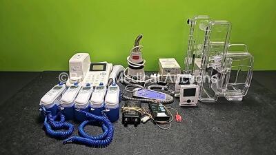 Mixed Lot Including 1 x PBM LSR-2000 LifeSign DXpress Reader, 5 x Covidien Genius 3 Thermometers, 1 x Carbolite Sure Air Unit, 2 x Penlon Multi-Function High Pressure Alarm Indication Units, 2 x CME McKinley Housings, 1 x Arjo Controller 700-13845 (Damage